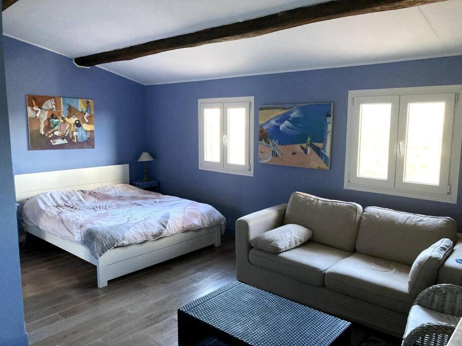 Agreable Chambre D'Hotes Avec Vue Sur Les Collines Apartment La Colle-sur-Loup Exterior foto